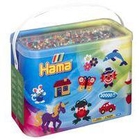 Baril de 30 000 perles couleurs assorties - Hama midi