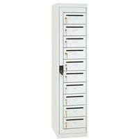 Armoire courrier 10 cases sur socle -  largeur 400 mm - Manutan Expert - Image principale