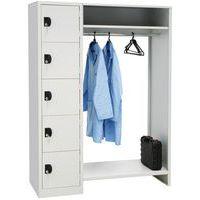 Vestiaire multicases penderie ouverte Modulo 1 à 2 colonnes - Manutan Expert - Image 2