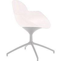 Chaise Cookie pied étoile alu coque pivotante polypro Blanc - Image principale