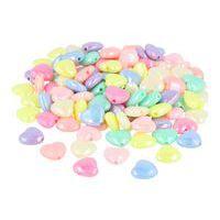 Perles plastique coeur opaque pastel x 350 thumbnail image 2