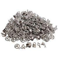 Sachet 200 perles breloque argent env. 15 mm - O-Color