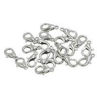 Fermoirs mousquetons 14mm argenté (Sachet de 20) - Image principale