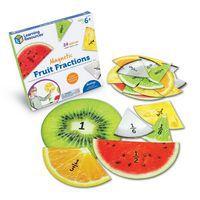 Fractions magnétiques - fruits - Learning ressources