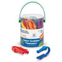 Lot de 12 pinces alligator - Learning ressources