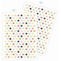 Etui 3240 gommettes étoiles métallisées & pastel - Maildor