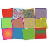 Lot de 12 plaques relief ''pop art'' - Image principale