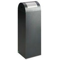 Poubelle de tri selectif 85 Gris anthracite trappe argent - Image principale