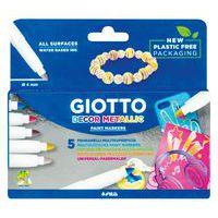 Etui 5 feutres decor metal - Giotto