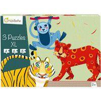 Lot 3 puzzles XL animaux Jungle - Avenue Mandarine