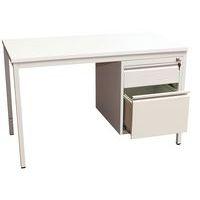 Bureau base Line 1 caison 2 tiroirs 160x80 cm - Image 2