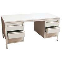Bureau base Line 2 caisons 6 tiroirs 160x80 cm - Image 2