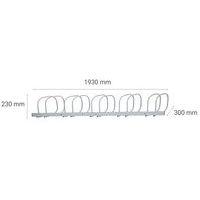 Support cycles mural 45 et 90° - 5 places - Manutan Expert - Image 5