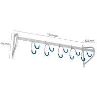 Support cycles mural suspendu 5 places - acier - Image 2