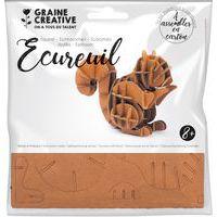 Maquette carton à assembler et décorer Ecureuil - Graine créative