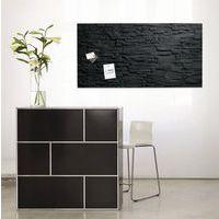 Tableau magnétique en verre, Hauteur : 46 cm, Largeur : 91 cm, Coloris : Noir thumbnail image 6