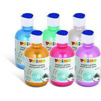 Assortiment 6 flacons 300 ml gouache nacrée. - Image principale