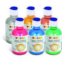 Assortiment de 6 flacons 300 ml gouache métallisée - Primo