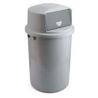 Conteneur en plastique avec couvercle volet abattant - 126 L