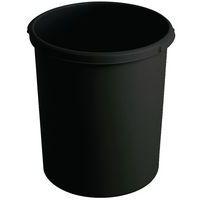 Corbeille en plastique - 30 L, Coloris : Noir - Image principale