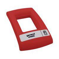 Couvercle ouvert pour collecteur Envirobin 55L et 82L, Coloris : Rouge - Image principale