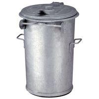 Poubelle d'appoint en acier galvanisé - 110 L - Image principale