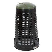 Poubelle ronde en plastique perforé Ruff - 110 L_Vepabins - Image 2