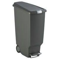 Poubelle Slim Step Can 40L, Coloris : Gris - Image principale