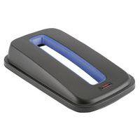 Couvercle fente papier bleu pour corbeille GEO Bleu - Image principale