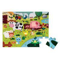 Puzzle tactile les animaux de la ferme - Janod