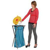 Support fixe pour sac-poubelle 120 L en ciseaux avec pédale thumbnail image 4