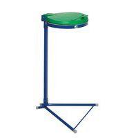 Support sac-poubelle standard bleu avec couvercle - 120 L thumbnail image 5