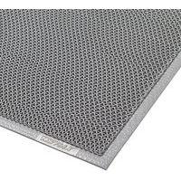 Tapis entrée extérieur grattant avec design en vague 60x90 Gris - Image principale