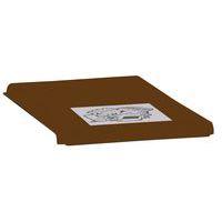 Couvercle plastique marron pour station de tri 60L - Image principale