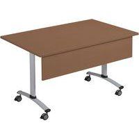 Table rectangulaire mélaminé avec voile de fond pivotant Axe Manutan Expert thumbnail image 6