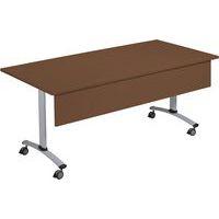 Table rectangulaire mélaminé avec voile de fond pivotant Axe Manutan Expert thumbnail image 7
