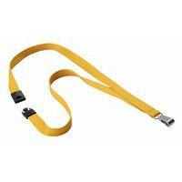 10 cordons textile avec mousqueton Jaune - Image principale