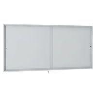 Vitrine intérieur av portes couliss. Acier L 68 cm x H 200 cm Gris - Image principale
