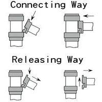 Poteau aluminium à sangle 2 m à fixer au sol - Manutan Expert - Image 2