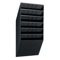 Présentoir mural Flexibox - A4, A5 et 1/3 A4 - Noir - Image principale