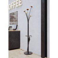 Portemanteau acier Festival Noir 5 patères Bois - Image 2