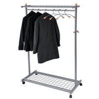 Vestiaire mobile Lux + 6 cintres Bois Chrome thumbnail image 2