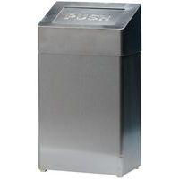 Poubelle métallique - 18 L, Coloris : Gris - Image principale