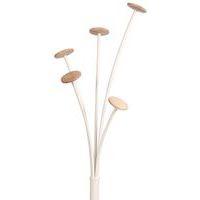 Portemanteau acier Festival Blanc 5 patères Bois - Image 3