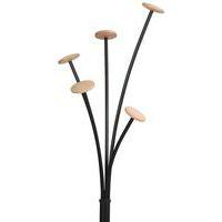 Portemanteau acier Festival Noir 5 patères Bois - Image 5