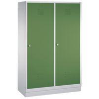 Vestiaire sur socle pour 2 personnes, vert réséda - Image principale