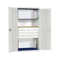 Armoire L1050Xp650Xh2000Mm Grise 2 Tabl + 4 T - Image principale