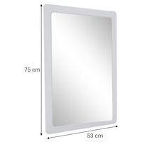 Miroir incassable avec cadre PVC - 75 x 53 cm - Manutan - Image 2