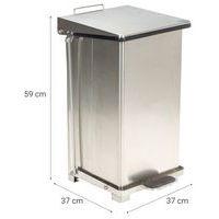 Poubelle industrielle à pédale - 45L ou 90L - Manutan Expert thumbnail image 7