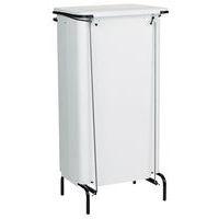 Poubelle statique à pedale 110 L Blanc - Manutan - Image 3